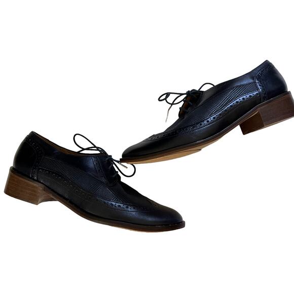 Bocage Carisey Wingtip Oxfords in Marine - Picture 11 of 13